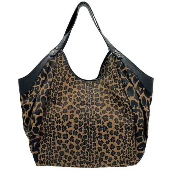 Fendi Zucca Monogram & Leopard Print Tote Bag - Picture 2 of 8